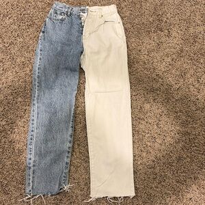 PAC sun Two-Tone Blue and Cream juniors Jeans